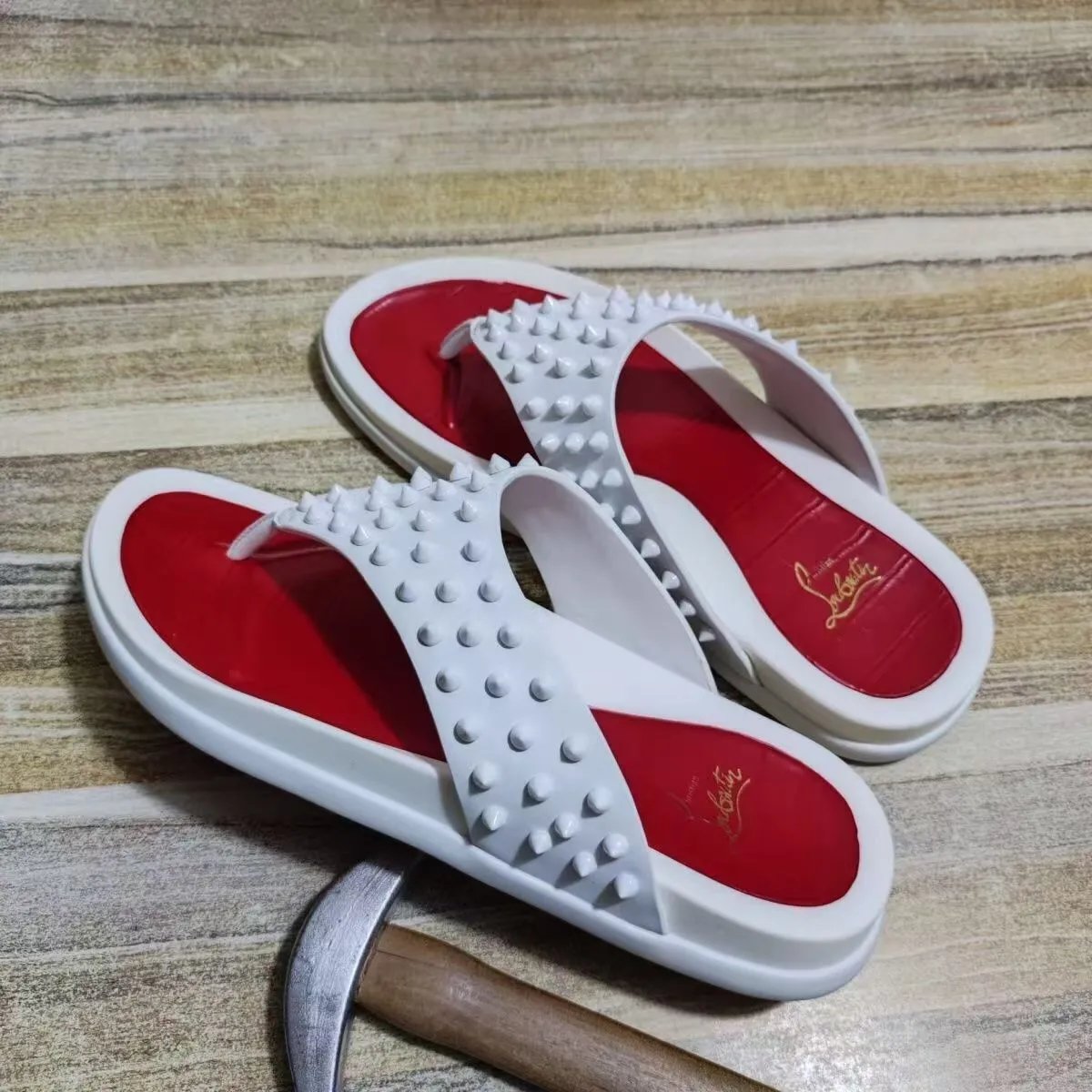 Christian Louboutin Slippers Spiked slide and thong — 2