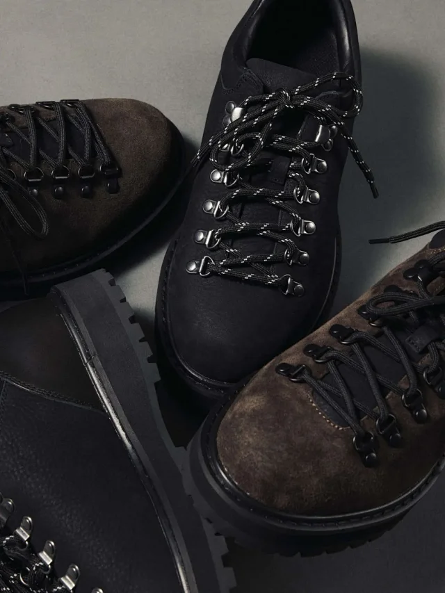 Unbranded Leather Shoes Low-Top Lace-Up with Metal D-Ring Eyelets and Lug Sole product detail image 20
