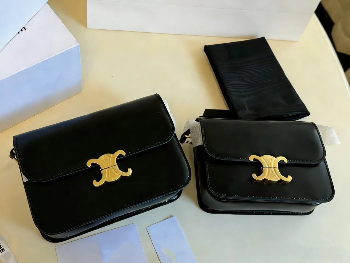 Celine Crossbody Bags Triomphe flap bag image 4