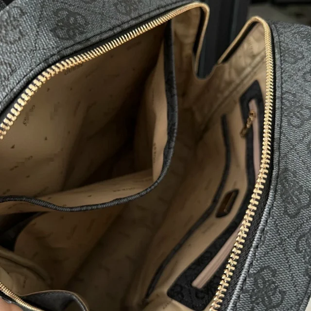 GUESS Backpacks Monogram backpack with detachable round pouch product detail image 9