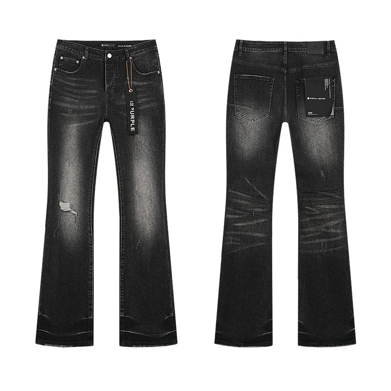 PURPLE BRAND Jeans Distressed and paint-splatter denim — PU151