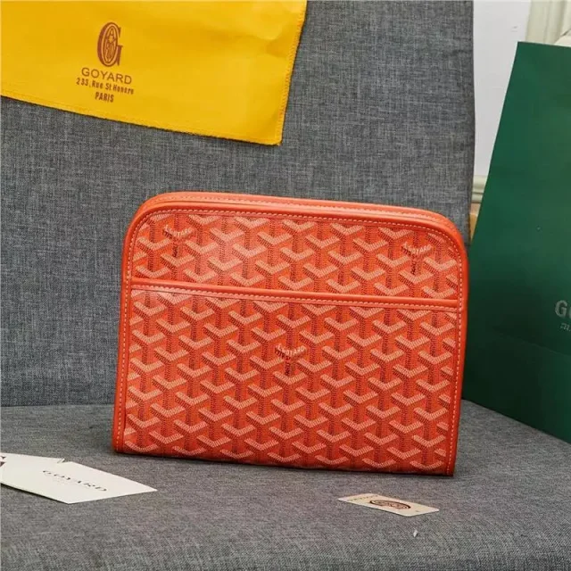 Goyard Travel Bags Zippered toiletry pouch with chevron monogram product detail image 4