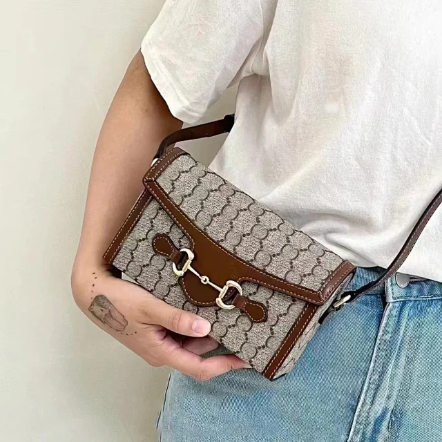 Gucci Crossbody Bags GG monogram horsebit flap product detail image 1