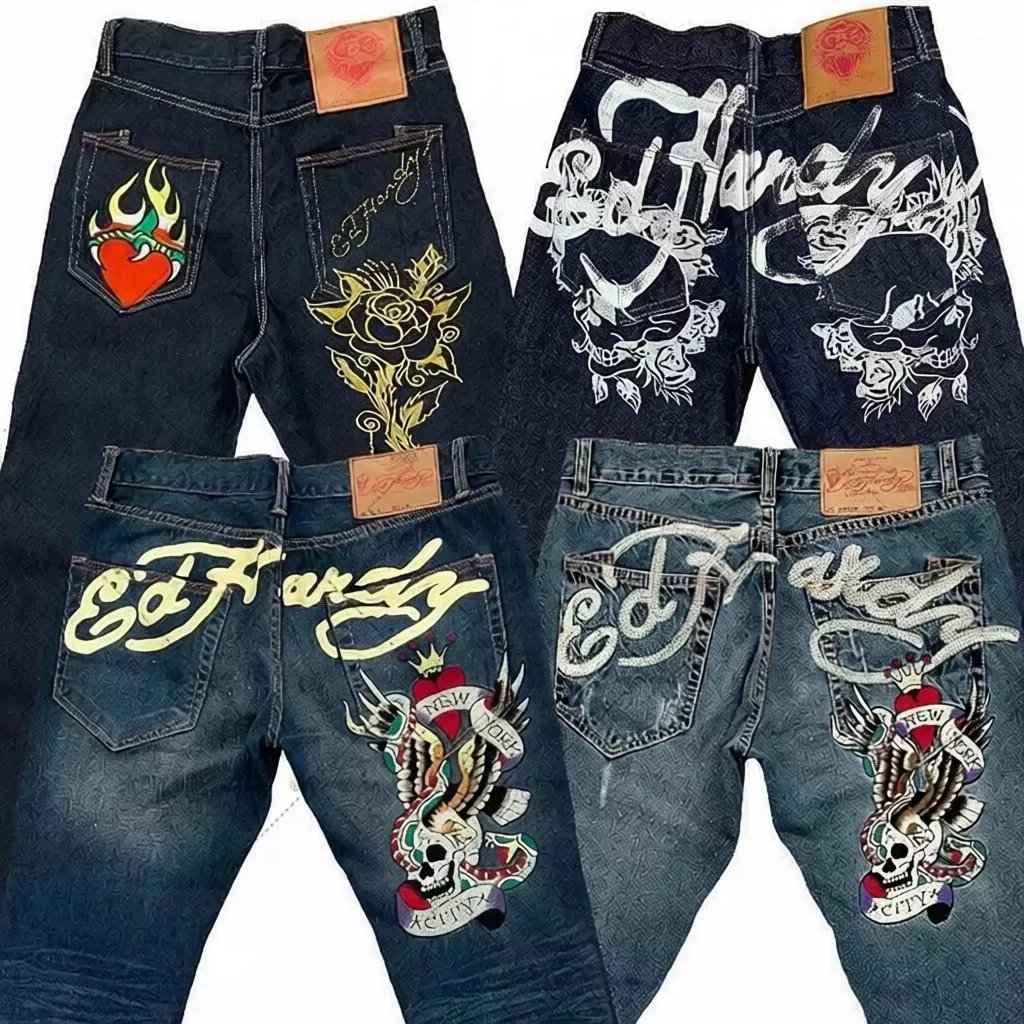 Ed Hardy Jeans Graphic-Print Loose-Fit image 2