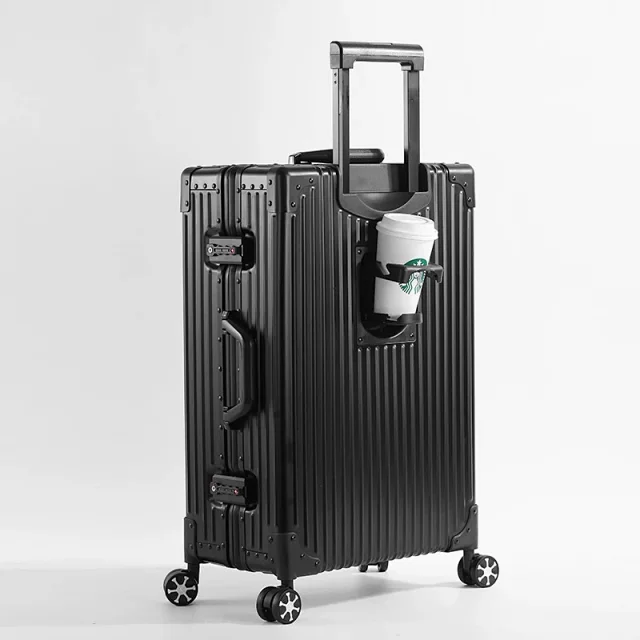 Unbranded Travel Bags Hard-shell ribbed spinner trolley suitcase product detail image 36