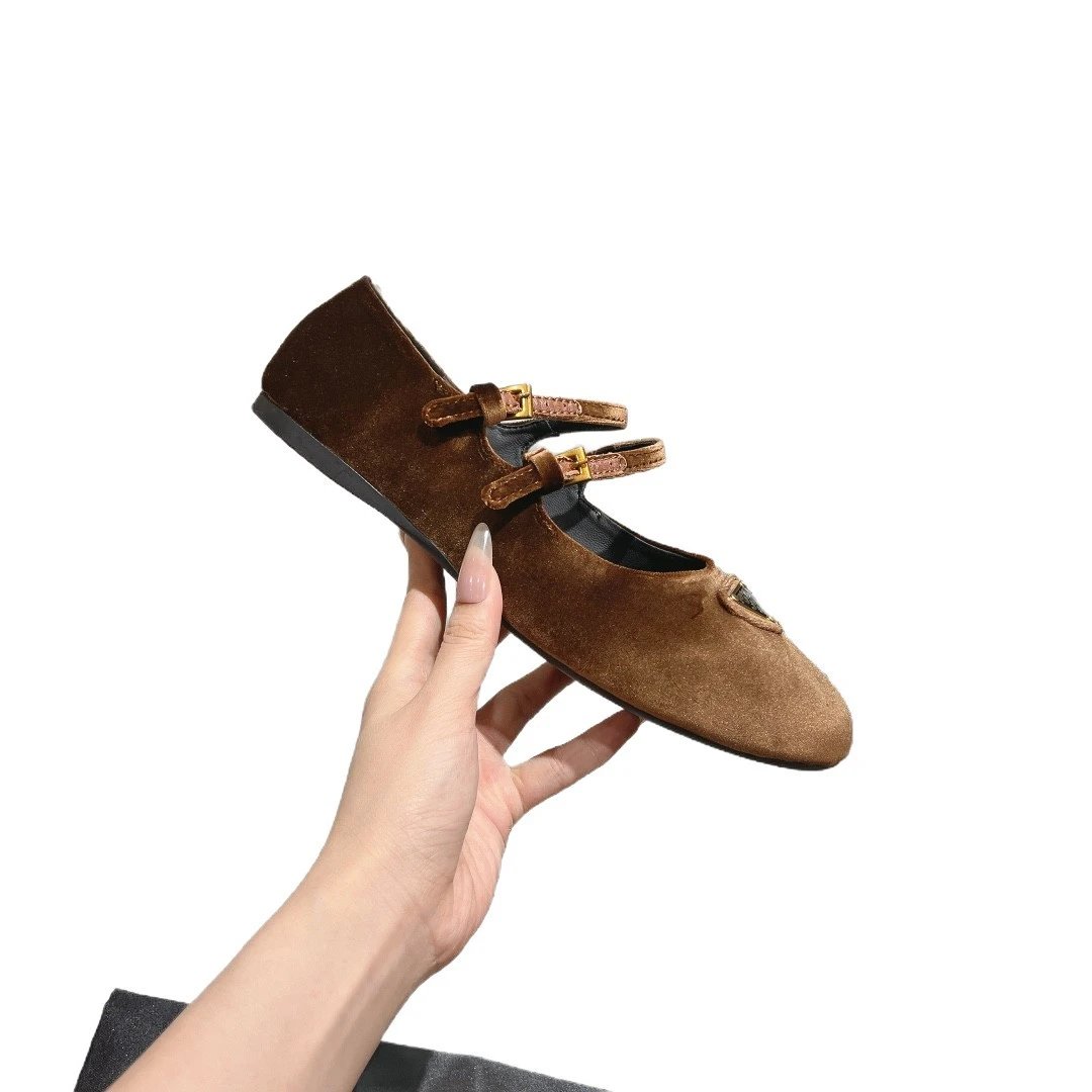 Prada Casual Shoes Mary Jane ballet flats with triangle logo plaque image 7