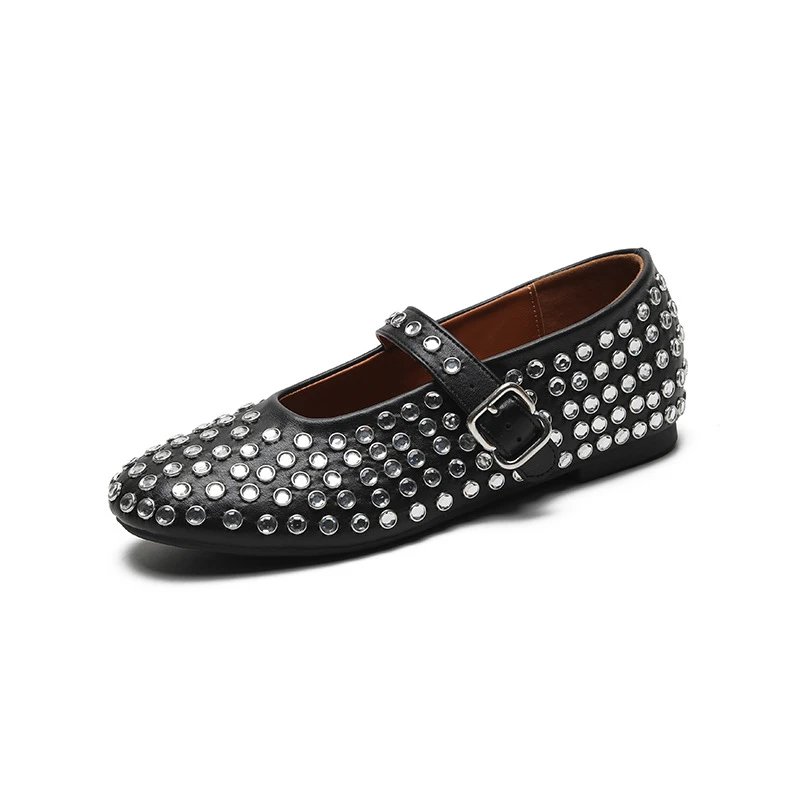 Alaïa Casual Shoes Studded Buckle Mary Jane Flats image 2