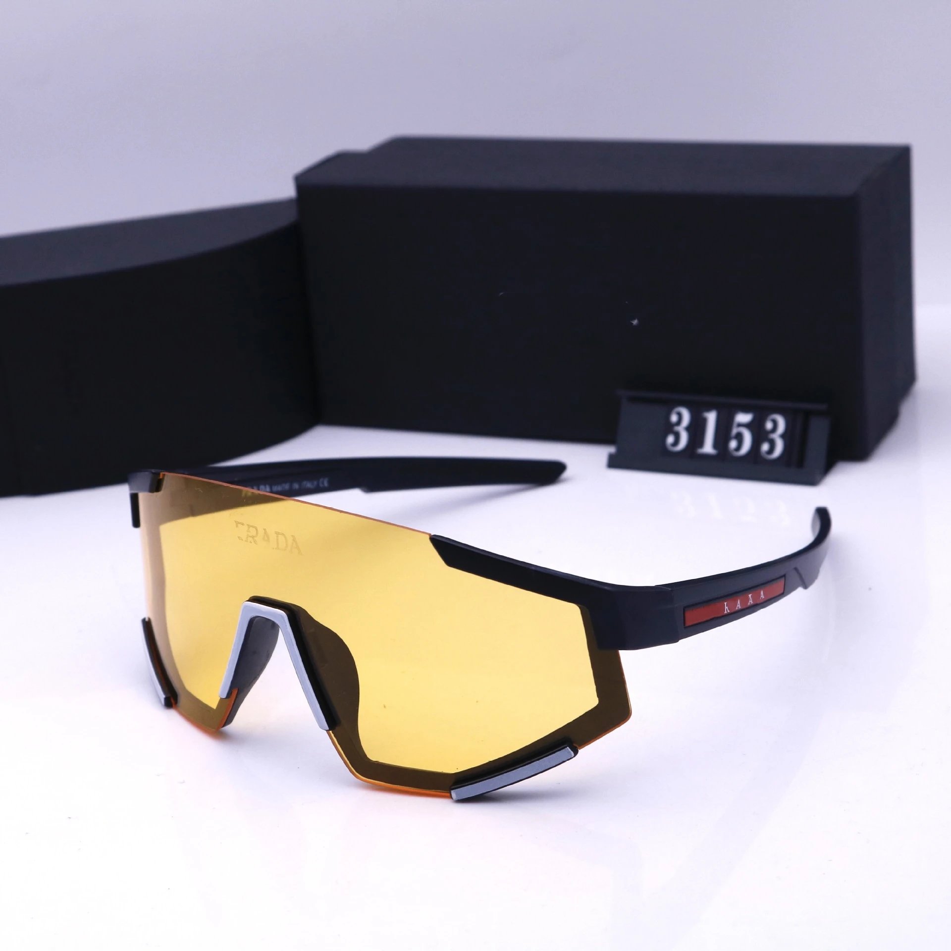 Prada Eyewear 3153 Shield Sunglasses — C3