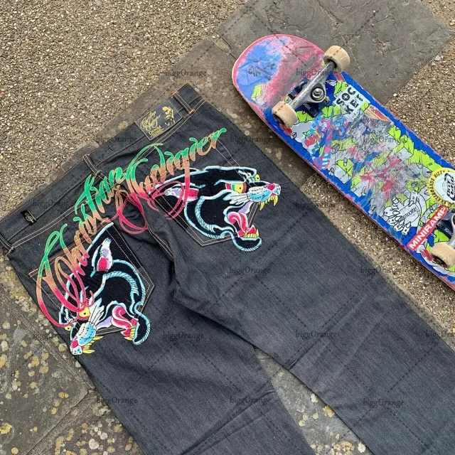 Ed Hardy Jeans Graphic-Print Loose-Fit product detail image 4