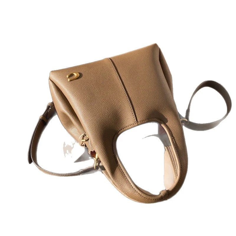 Unbranded Handbags Pebbled Top-Handle Bag with Detachable Shoulder Strap image 5