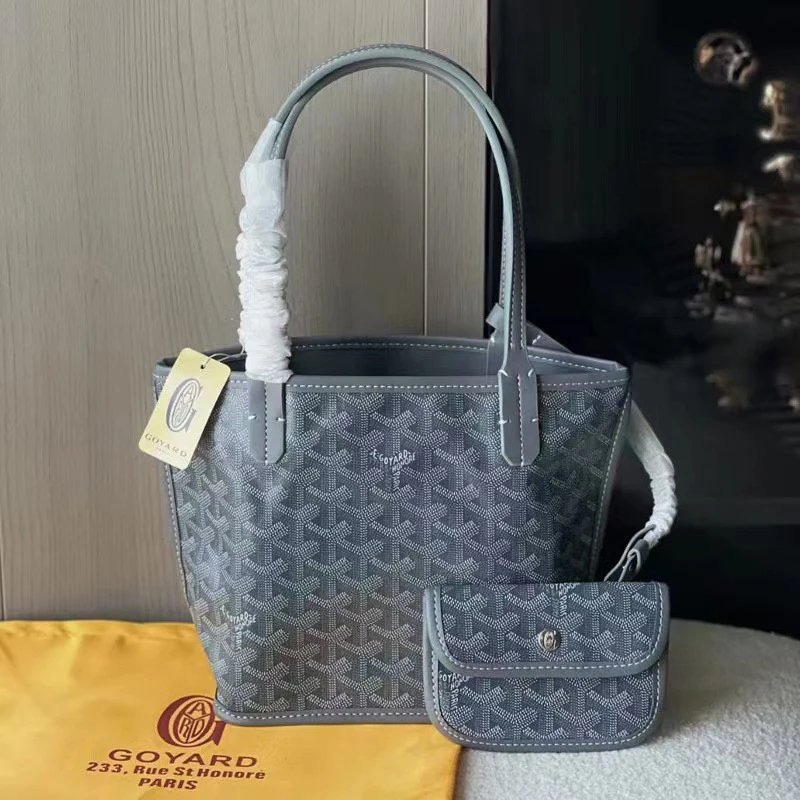 Goyard Handbags Mini tote bag with detachable pouch — gray