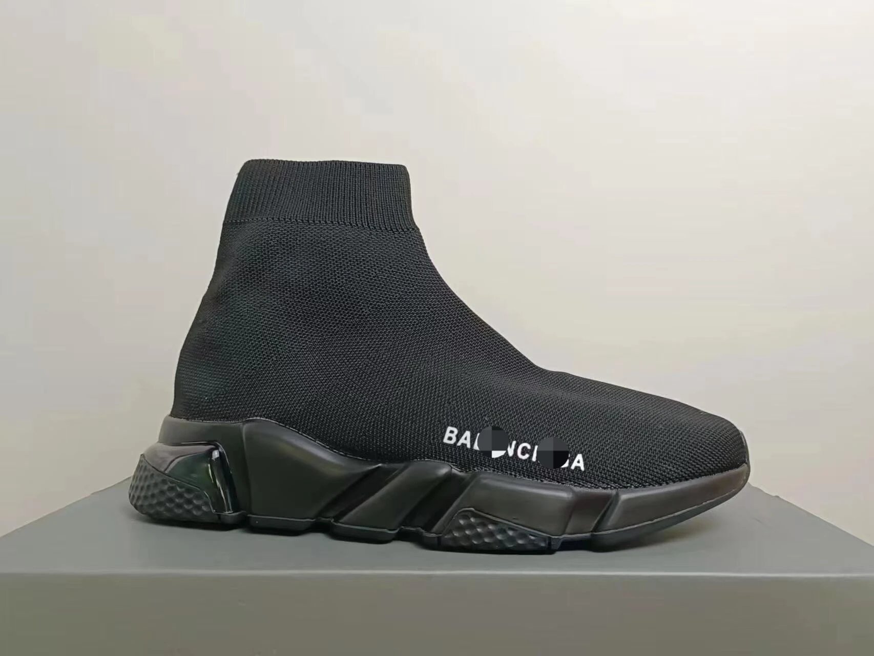 Balenciaga Sneakers High-Top Knit Sock with Chunky Segmented Sole — 6