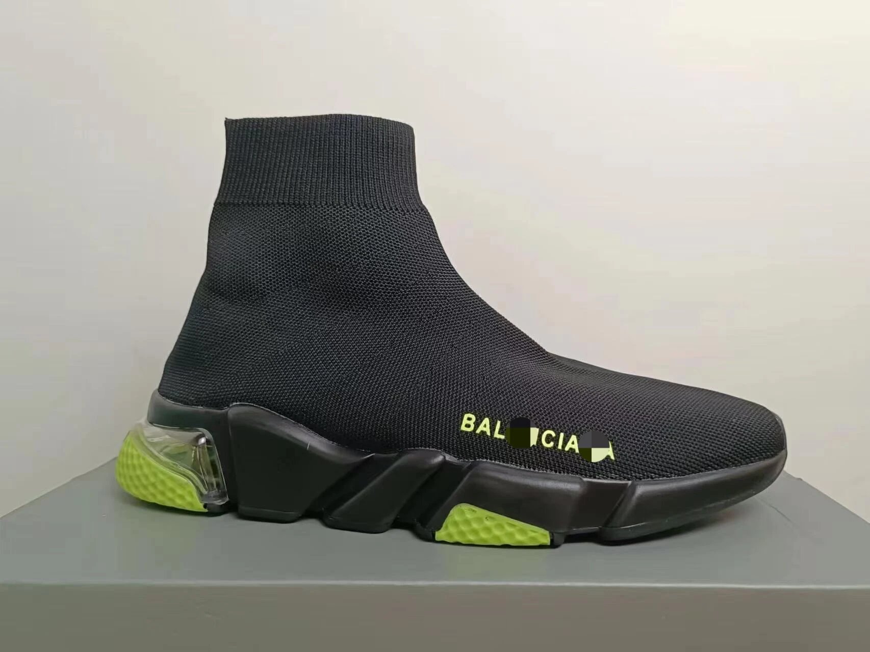 Balenciaga Sneakers High-Top Knit Sock with Chunky Segmented Sole — 3
