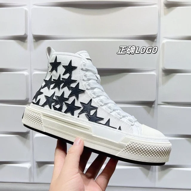 AMIRI Sneakers High-Top Canvas with Star Appliqués product detail image 3