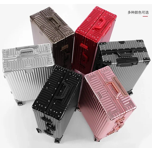 Unbranded Travel Bags Hard-shell ribbed spinner trolley suitcase product detail image 18