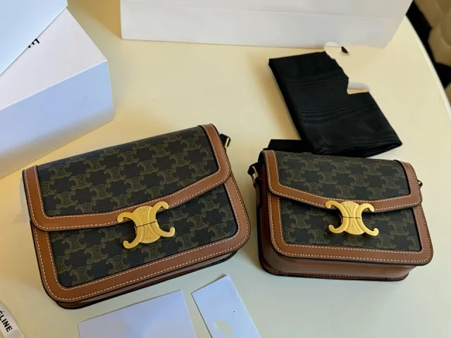 Celine Crossbody Bags Triomphe flap bag product detail image 1