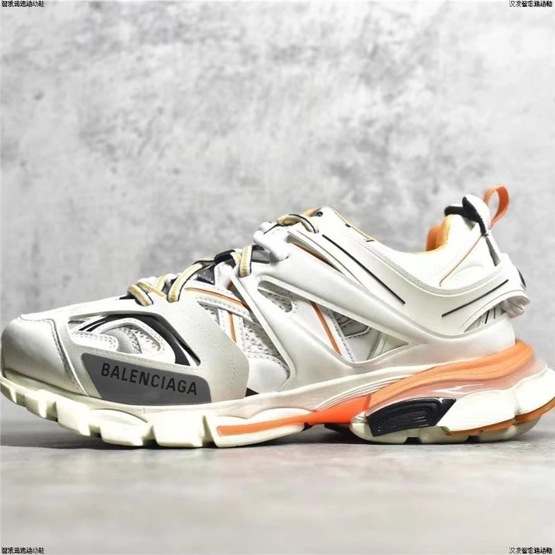 Balenciaga Sneakers Track 3.0 LED — (Correct letters) White Orange