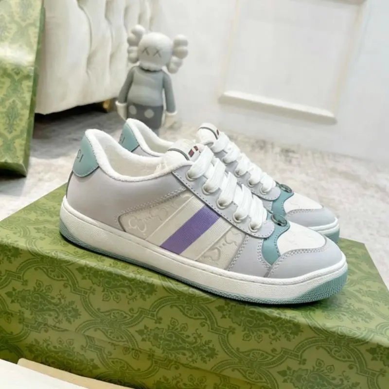 Gucci Sneakers Screener low-top lace-up with Web stripes and GG pattern panels image 4
