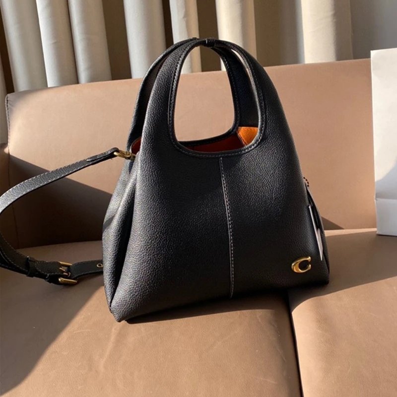 Unbranded Handbags Pebbled Top-Handle Bag with Detachable Shoulder Strap image 3