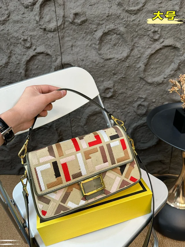 Unbranded Crossbody Bags Embroidered geometric flap bag product detail image 19