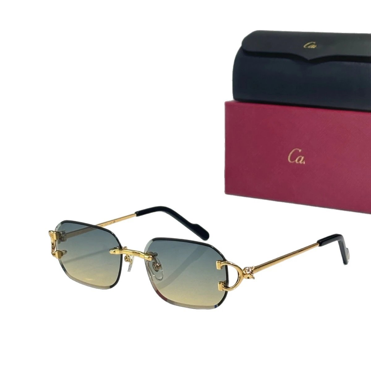 Cartier Eyewear CT0759S Rimless Square Sunglasses image 4