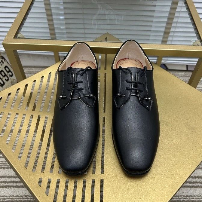 Christian Louboutin Leather Shoes Lace-Up Derby with Round Stud Details image 5