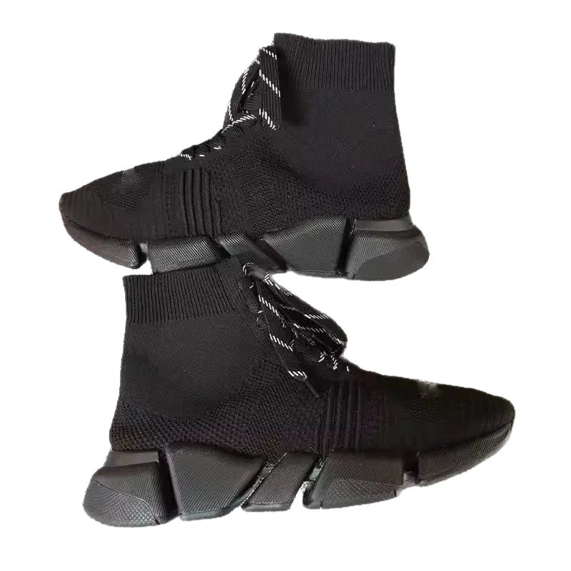 Balenciaga Sneakers High-Top Knit Sock with Chunky Segmented Sole image 5