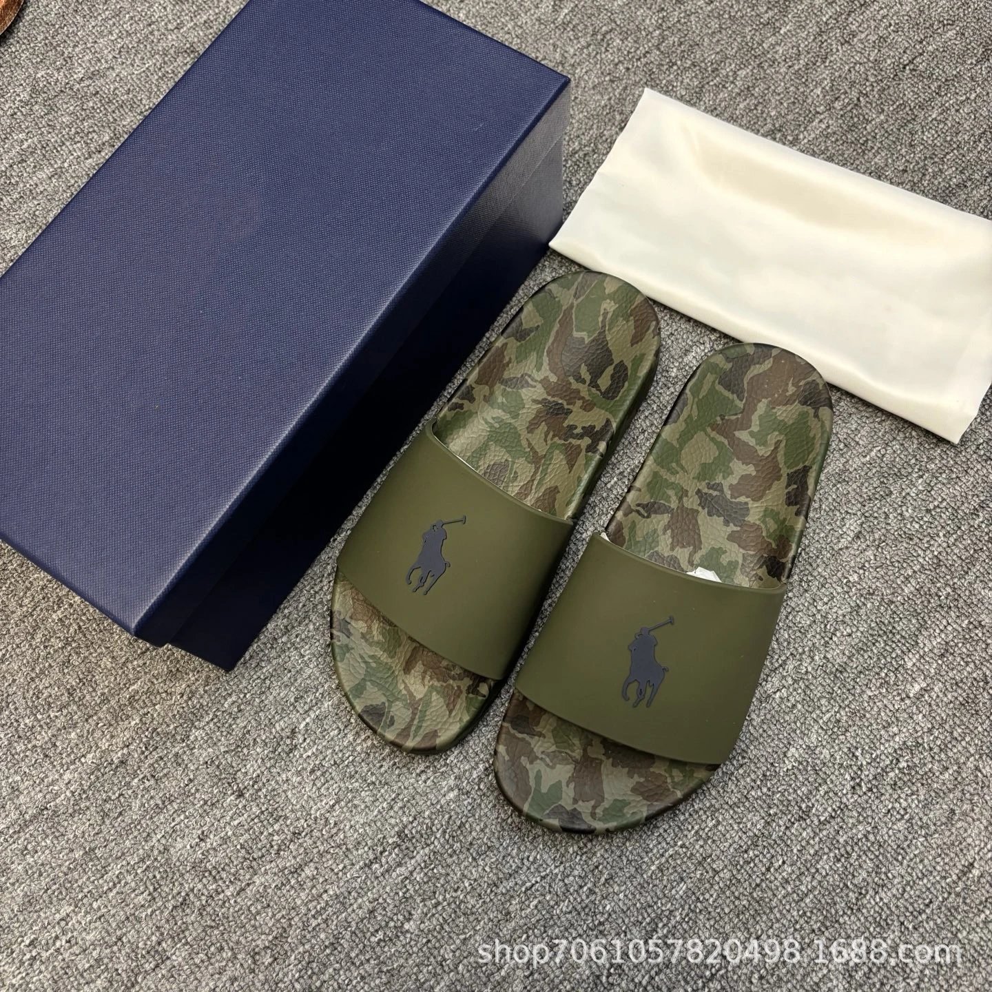 Unbranded Sandals Camouflage Footbed Slide — 4