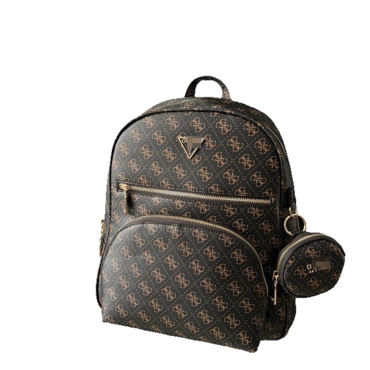 GUESS Backpacks Monogram backpack with detachable round pouch image 5