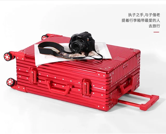Unbranded Travel Bags Hard-shell ribbed spinner trolley suitcase product detail image 20