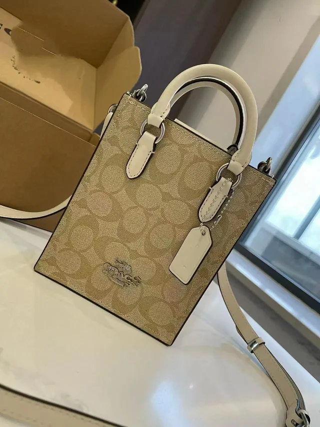 Coach Crossbody Bags Mini Signature Canvas Top-Handle product detail image 3