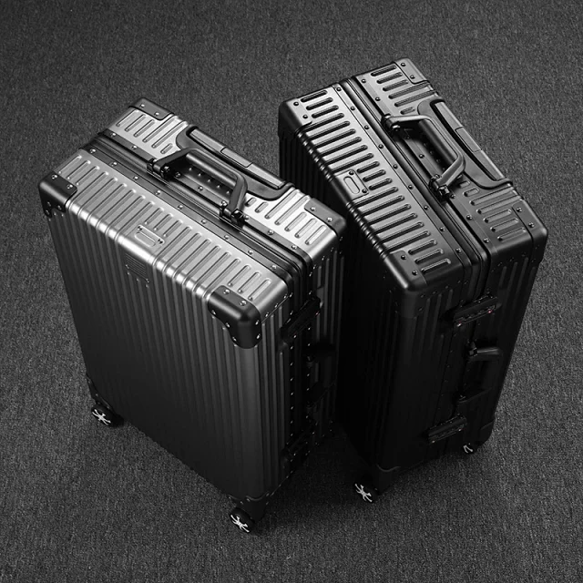 Unbranded Travel Bags Hard-shell ribbed spinner trolley suitcase product detail image 42