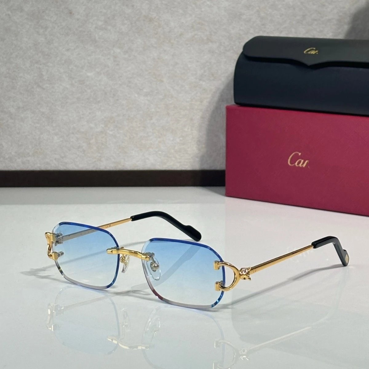 Cartier Eyewear CT0759S Rimless Square Sunglasses image 3