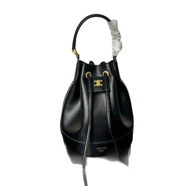 Celine Handbags Triomphe Logo Bucket Bag image 4