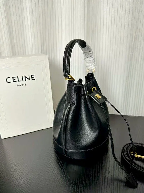 Celine Handbags Triomphe Logo Bucket Bag product detail image 7