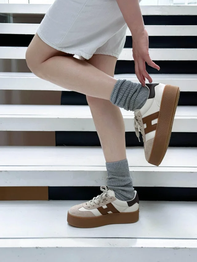 Hogan Sneakers Low-Top Platform with H Side Logo product detail image 11