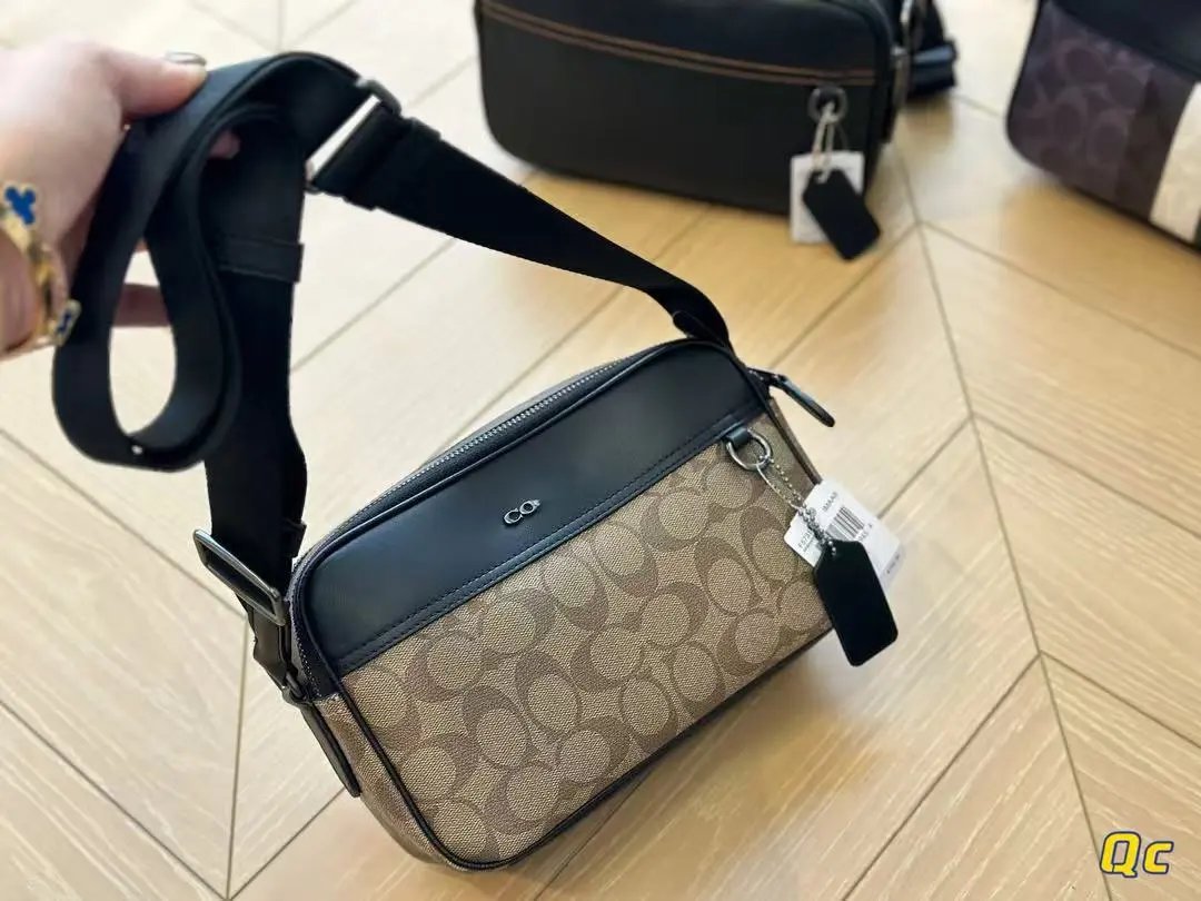 Unbranded Crossbody Bags C4149 Adjustable-Strap Monogram Bag — c4149 Apricot Blossom (plastic wrap, gift box, dust bag)