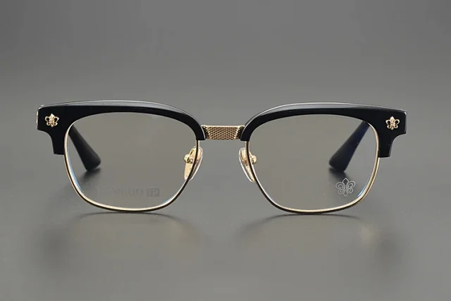 Unbranded Eyewear CH 8224 Half-Rim Floral Temple Frames product detail image 2