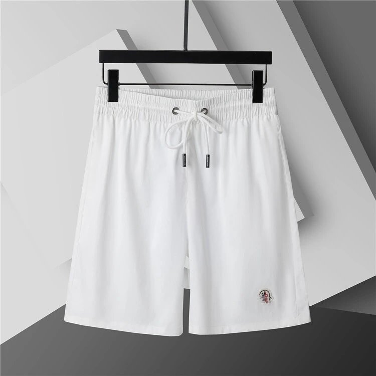 Dior Swimwear Elastic Drawstring Logo-Print Swim Shorts — 3818 white