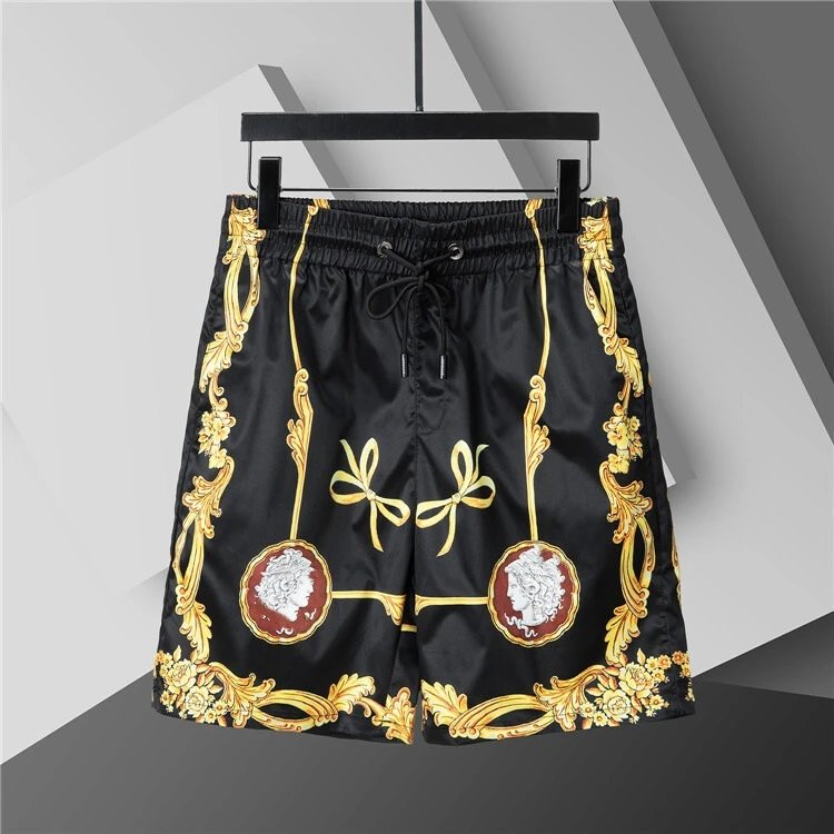 Dior Swimwear Elastic Drawstring Logo-Print Swim Shorts — 3825 black