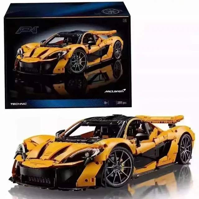 McLaren Technic-style sports car building block set product detail image 1