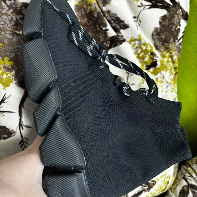 Balenciaga Sneakers High-Top Knit Sock with Chunky Segmented Sole product detail image 2