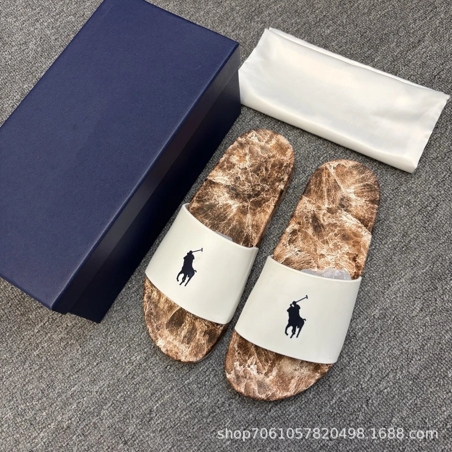 Unbranded Sandals Camouflage Footbed Slide — 6