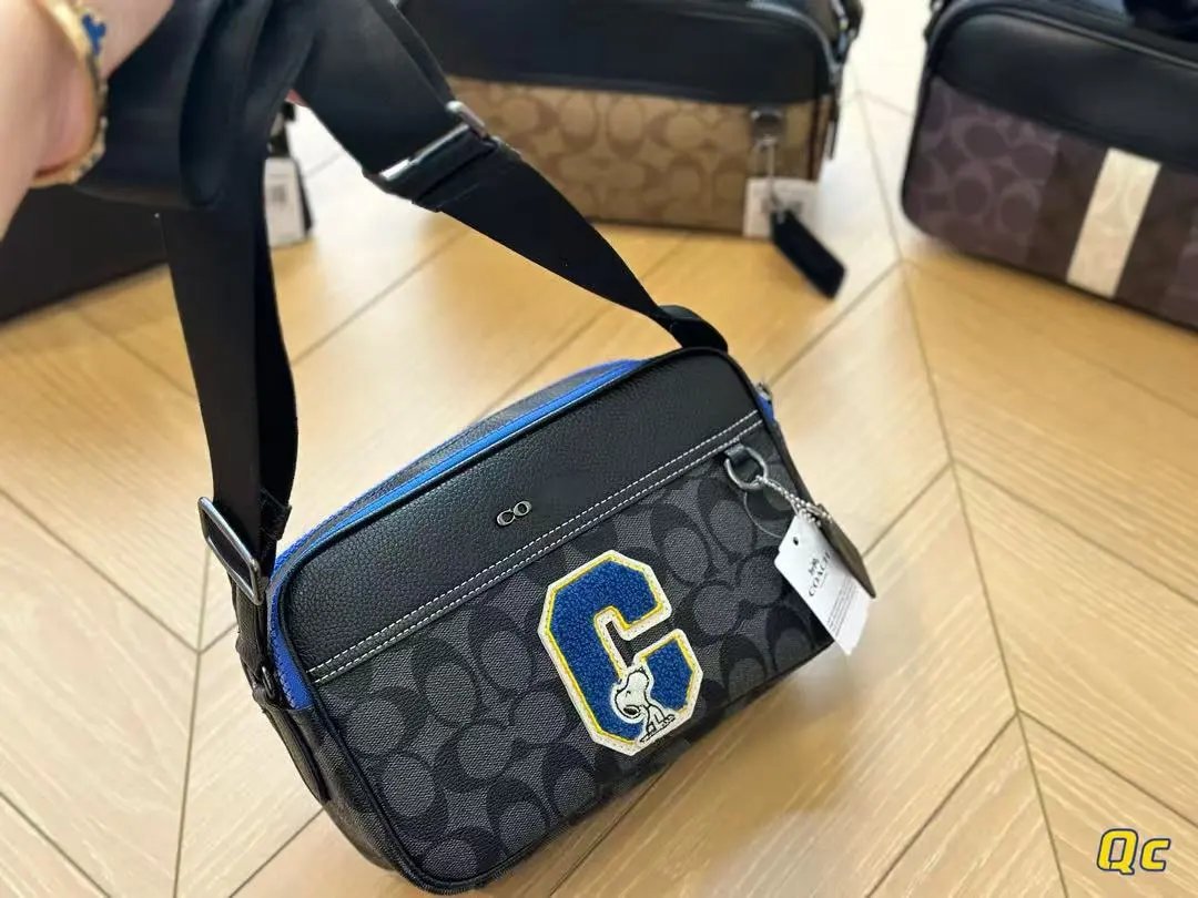 Unbranded Crossbody Bags C4149 Adjustable-Strap Monogram Bag — c4149 Snoopy (plastic wrap, gift box, dust bag)