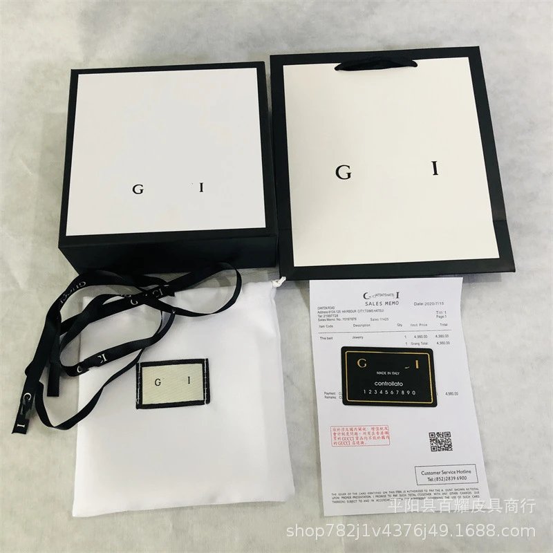 Gucci Belts Floral GG monogram belt with double-G buckle — White gift box
