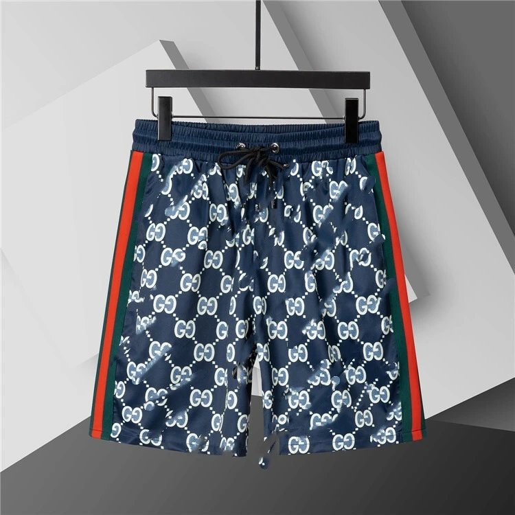 Dior Swimwear Elastic Drawstring Logo-Print Swim Shorts — 3806 navy blue