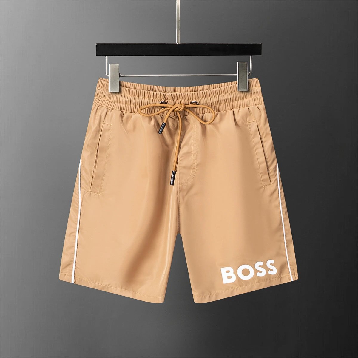 Unbranded Shorts Elastic-Waist — 28071 Khaki