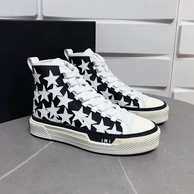 AMIRI Sneakers High-Top Canvas with Star Appliqués product detail image 2