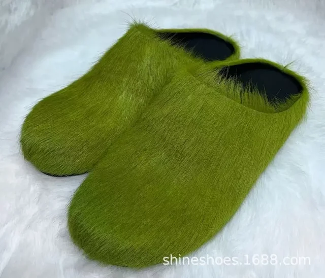 Unbranded Slippers Faux Fur Closed-Toe Mule product detail image 8