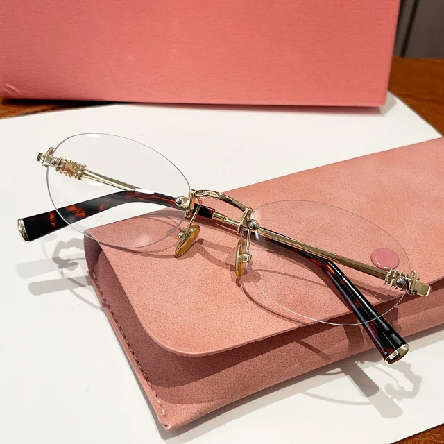 Unbranded Eyewear EF63008 Rimless Oval Glasses product detail image 21